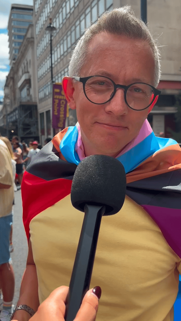 Paul praised the celebration of diversity at Pride