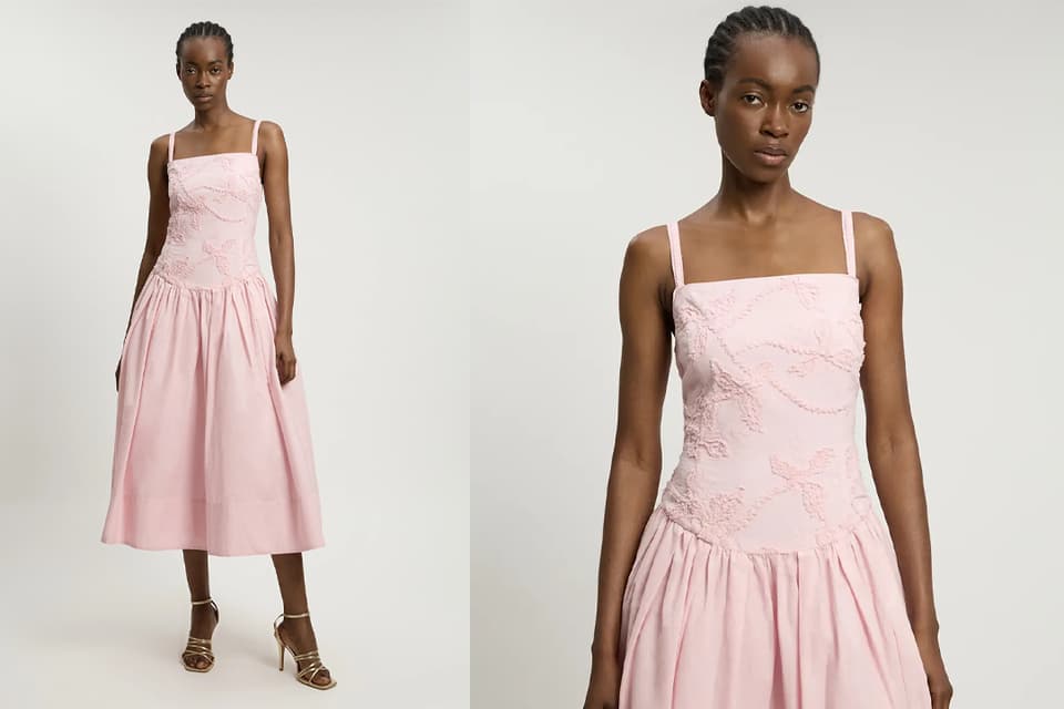 karen millen pink dress