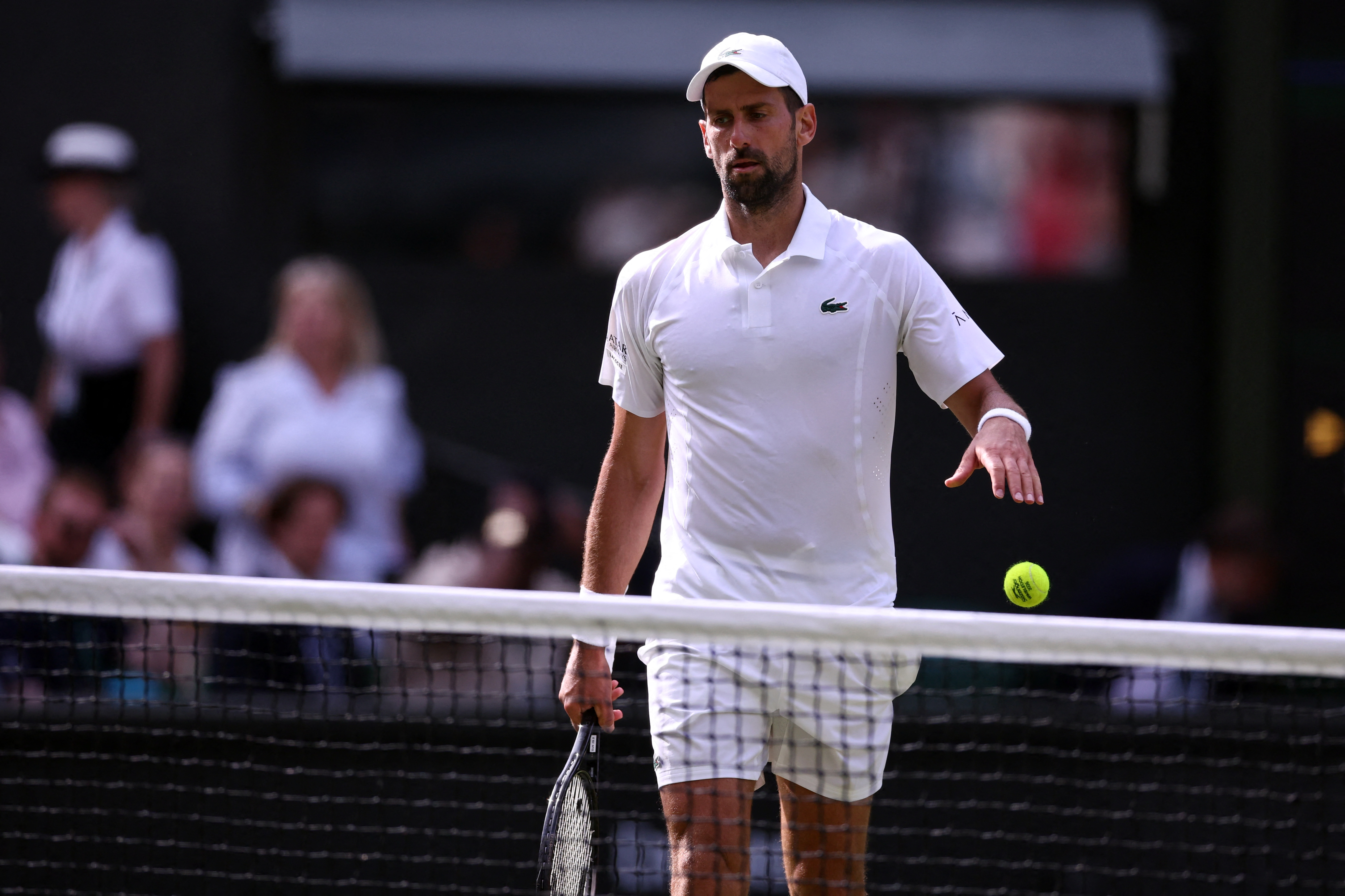 What time is Novak Djokovic playing at Wimbledon today?