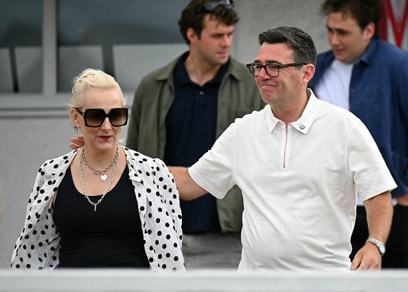 Andy Burnham and Marie-France van Heel