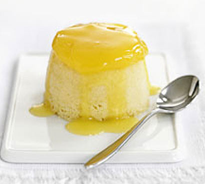 Mini lemon curd sponge puddings