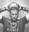 Becks in picture with football greats