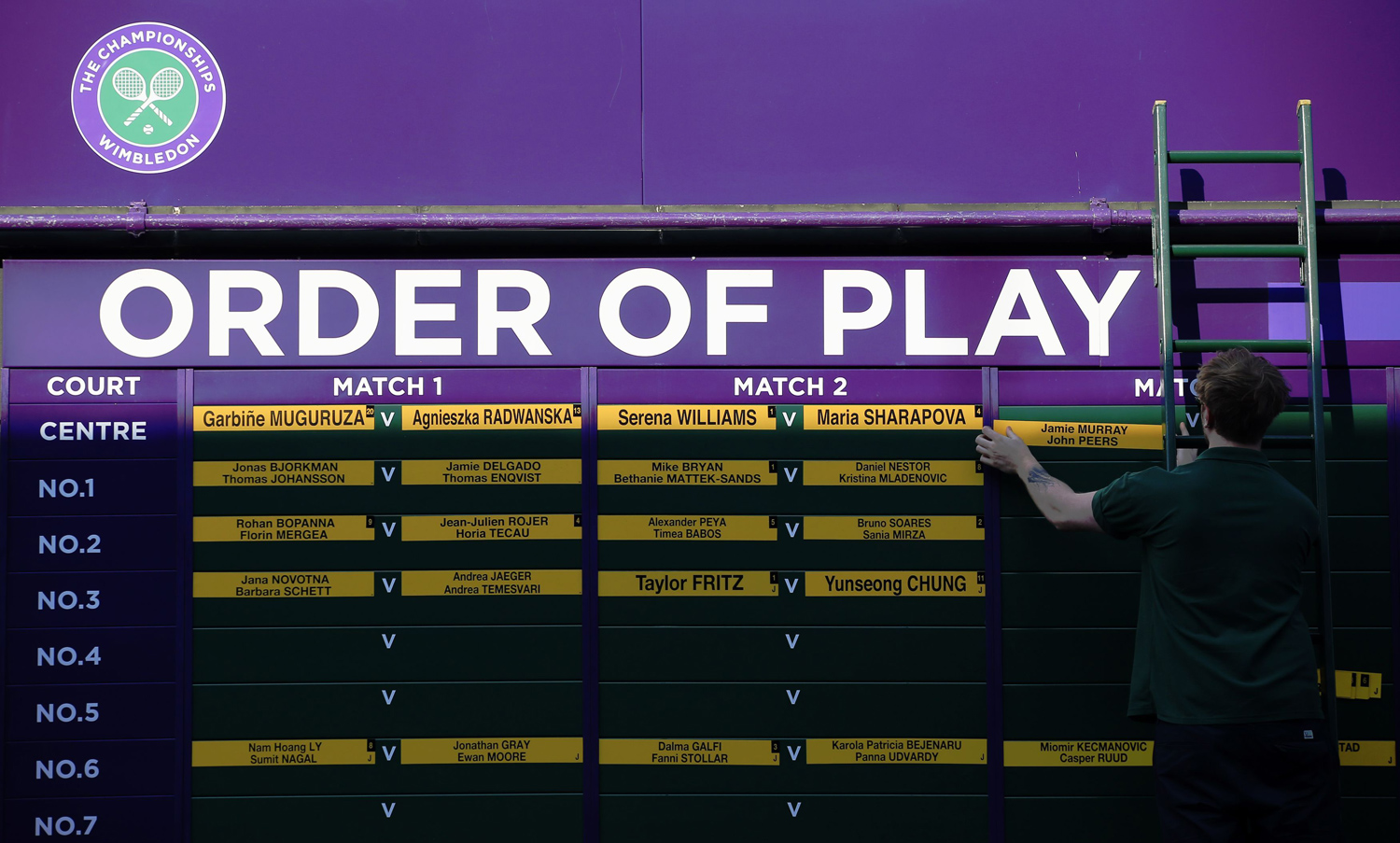 Wimbledon Order of Play: Sunday, July 16
