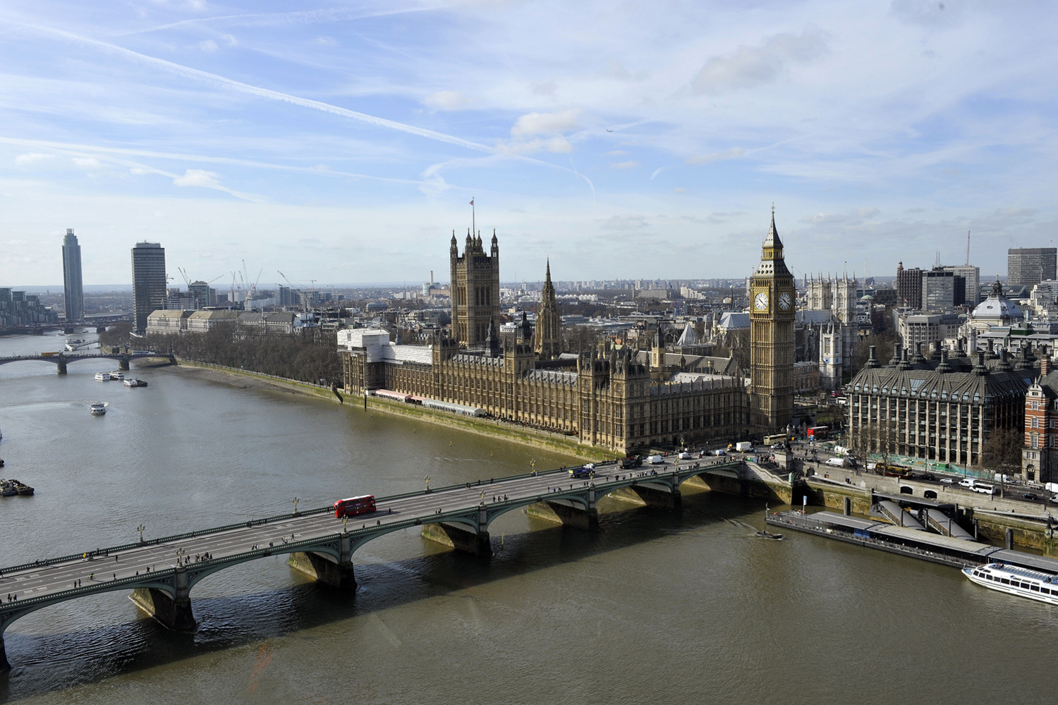 Emergency services save man in Westminster Bridge drama