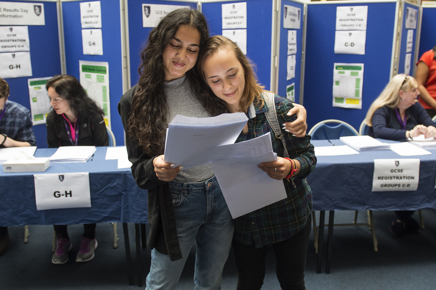 'I just wanted to do well' - hugs all round as star pupils celebrate