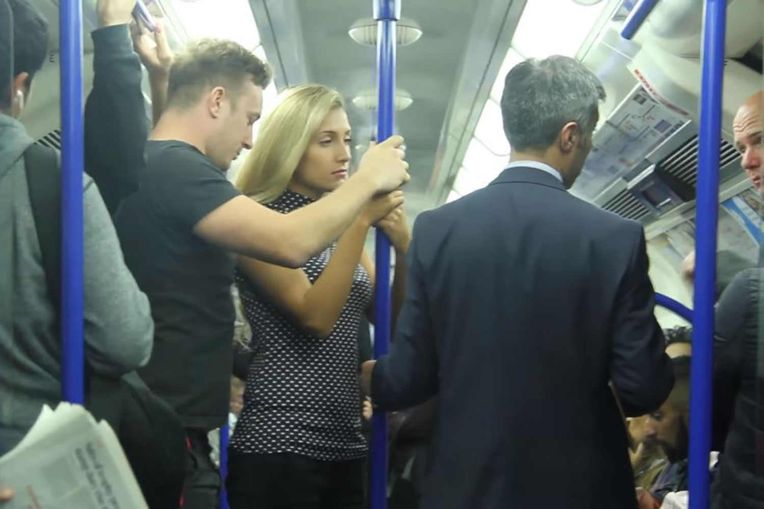 Commuters react in fury to 'stupid' Tube grope prank