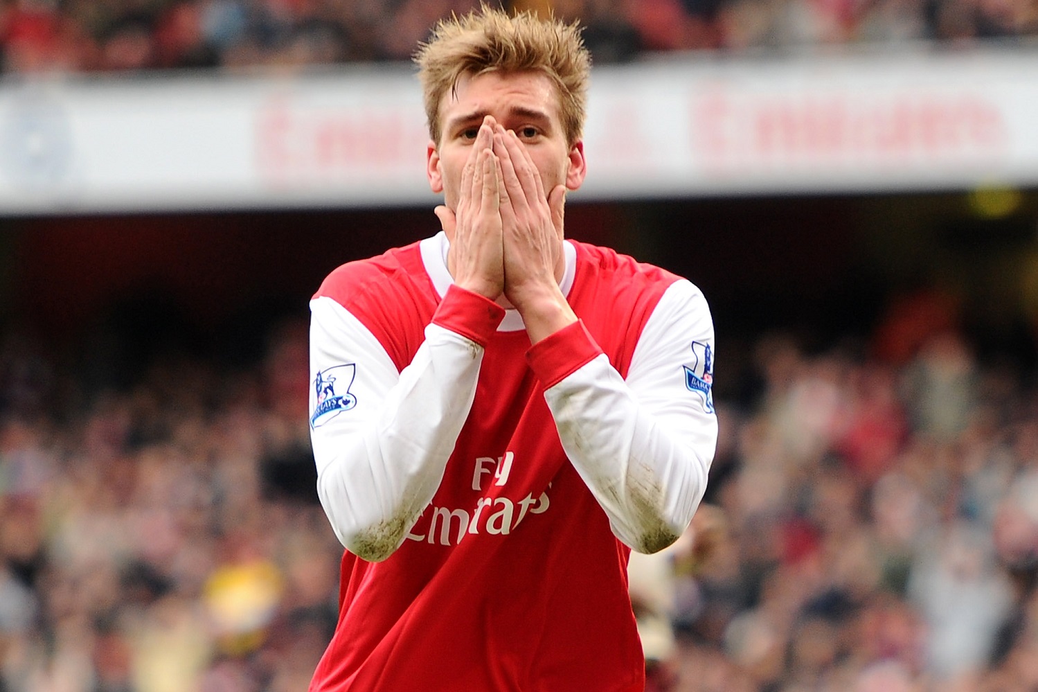 Former Arsenal striker Bendtner training with hometown club Copenhagen