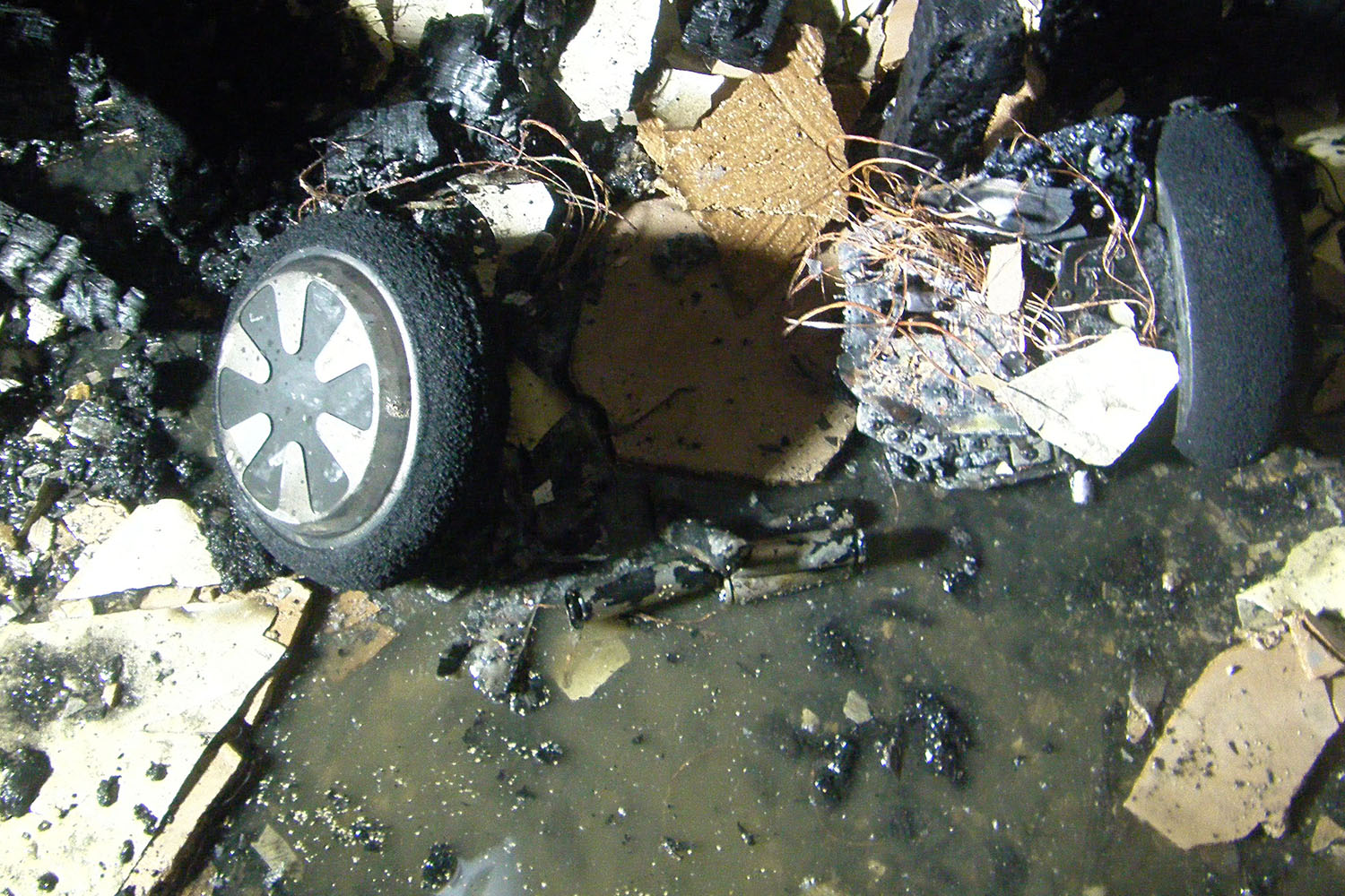 Family's house wrecked by blaze sparked by charging hoverboard