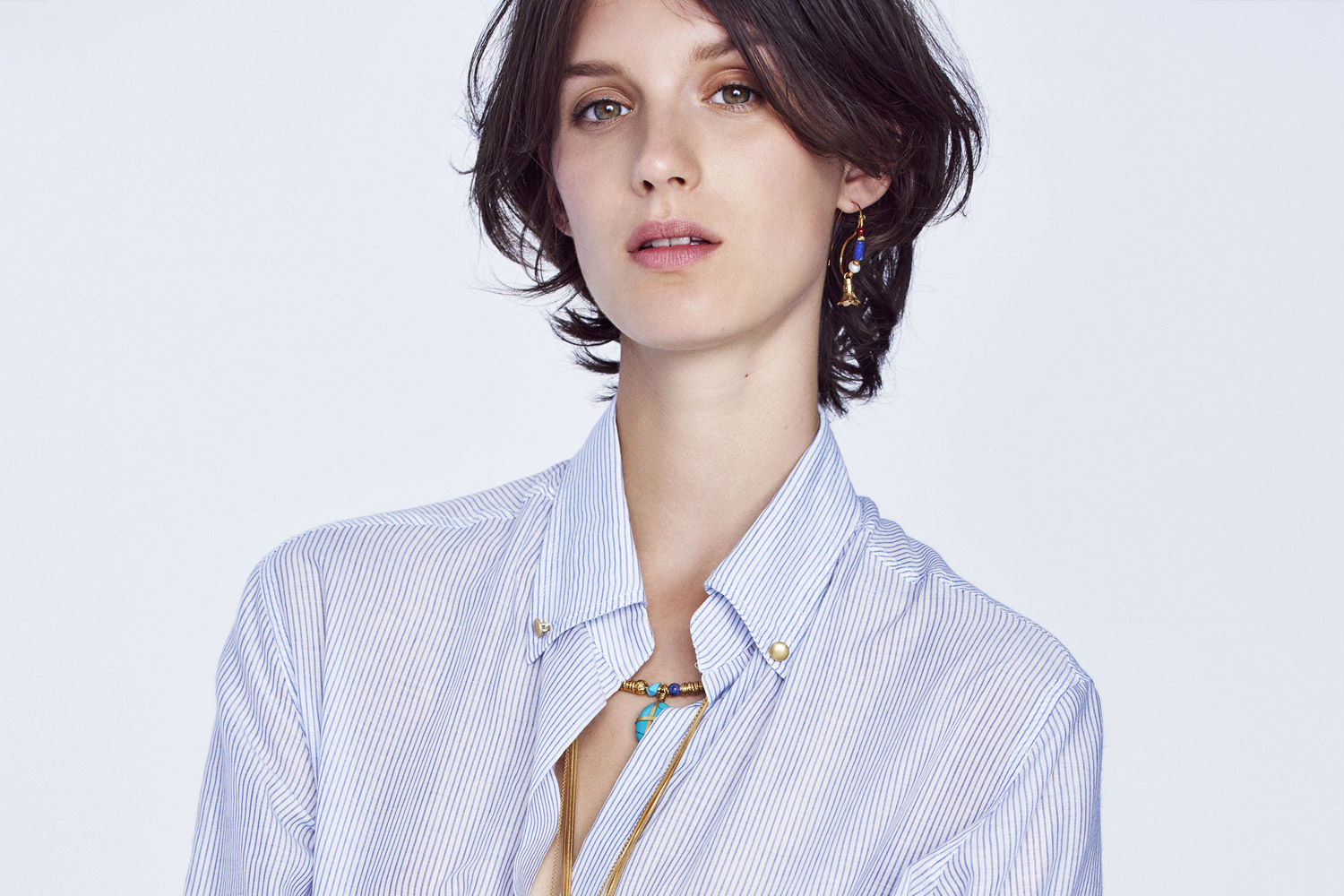 There's a fine line: pinstripe is this season's power print