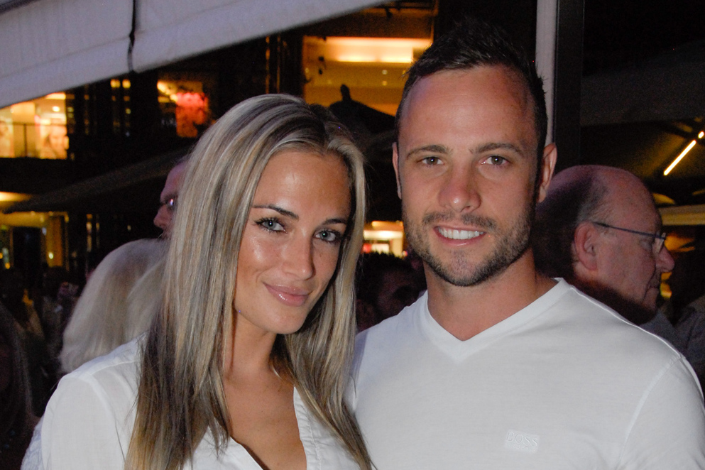 Oscar Pistorius kneels in tearful apology to murder victim Reeva Steenkamp’s father