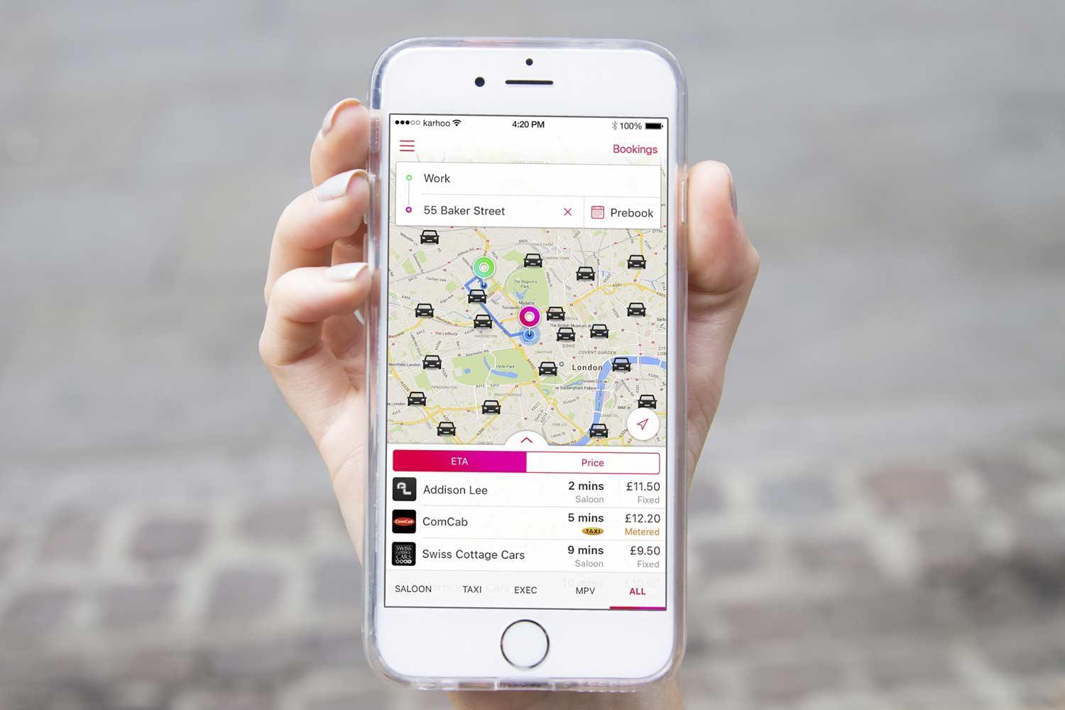 Karhoo taxi app 'bigger than Uber after just three months'