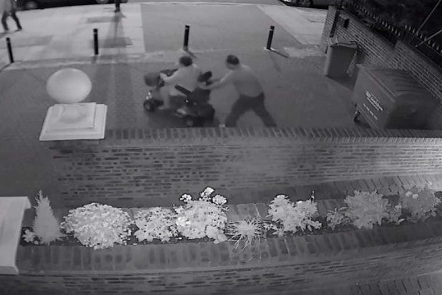 Pensioner makes bizarre low-speed getaway on stolen mobility scooter