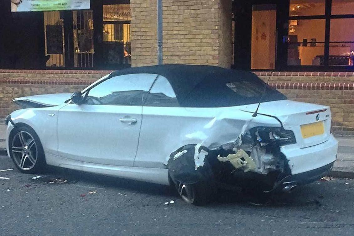 Luxury cars wrecked by joyriders 'racing while high on laughing gas'