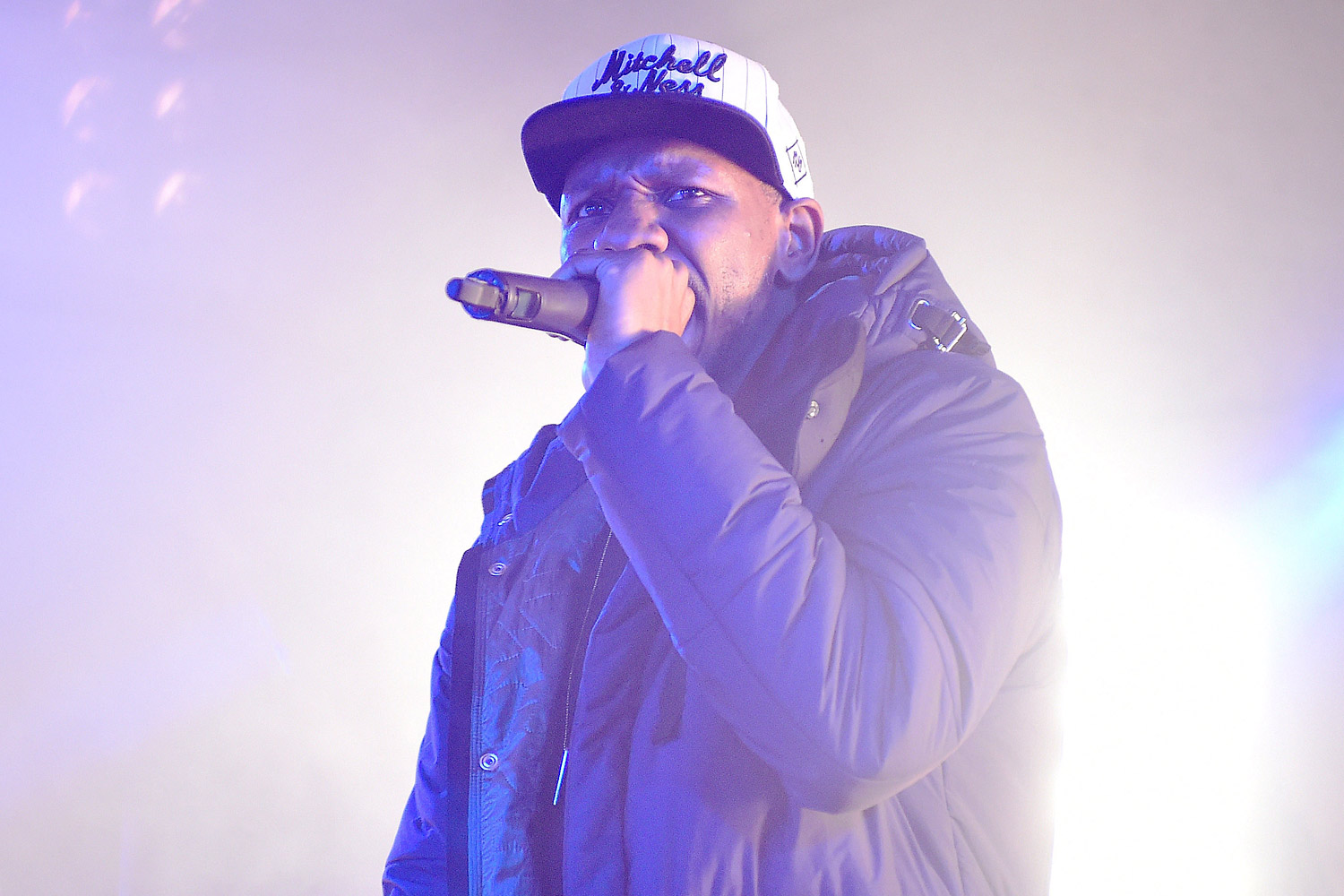 Giggs performing at Ghetts’ and Rude Kid’s EP launch in 2015 in London 