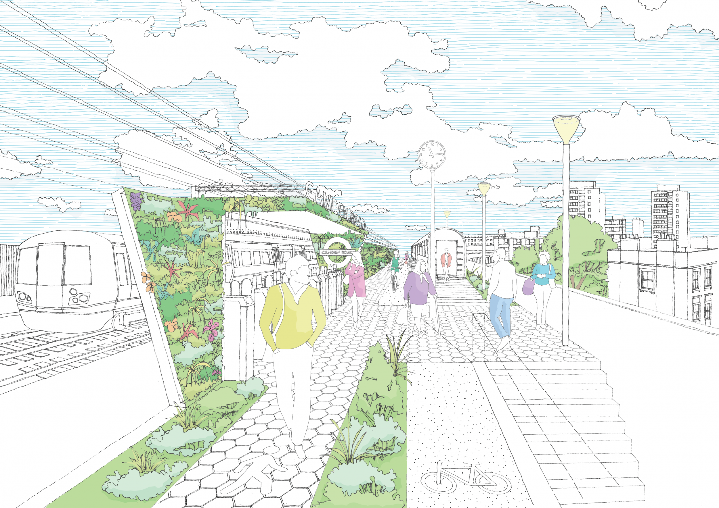 Plan to link Camden and King's Cross with garden 'Highline' given huge boost as funds target is smashed