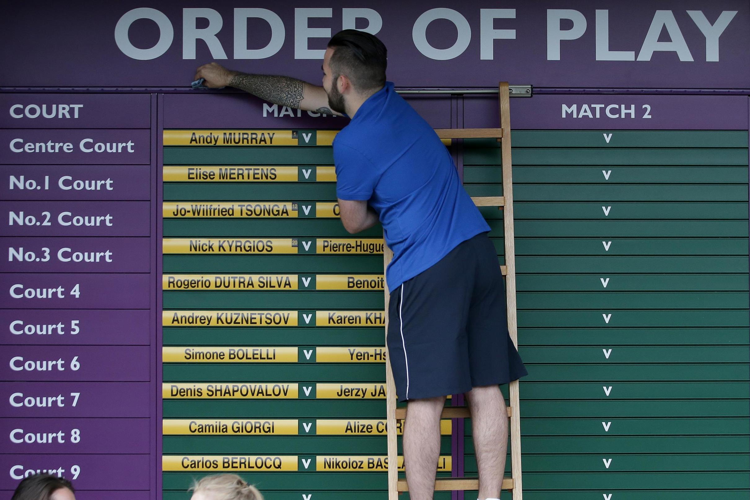 Wimbledon Order of Play, July 13: Konta second on Centre