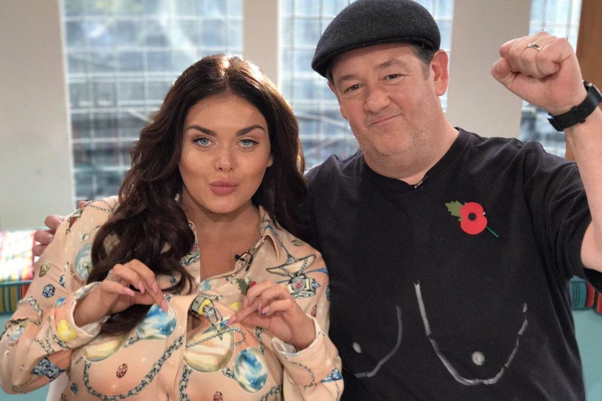 Scarlett Moffatt laughs off 'boob dress' outfit choice