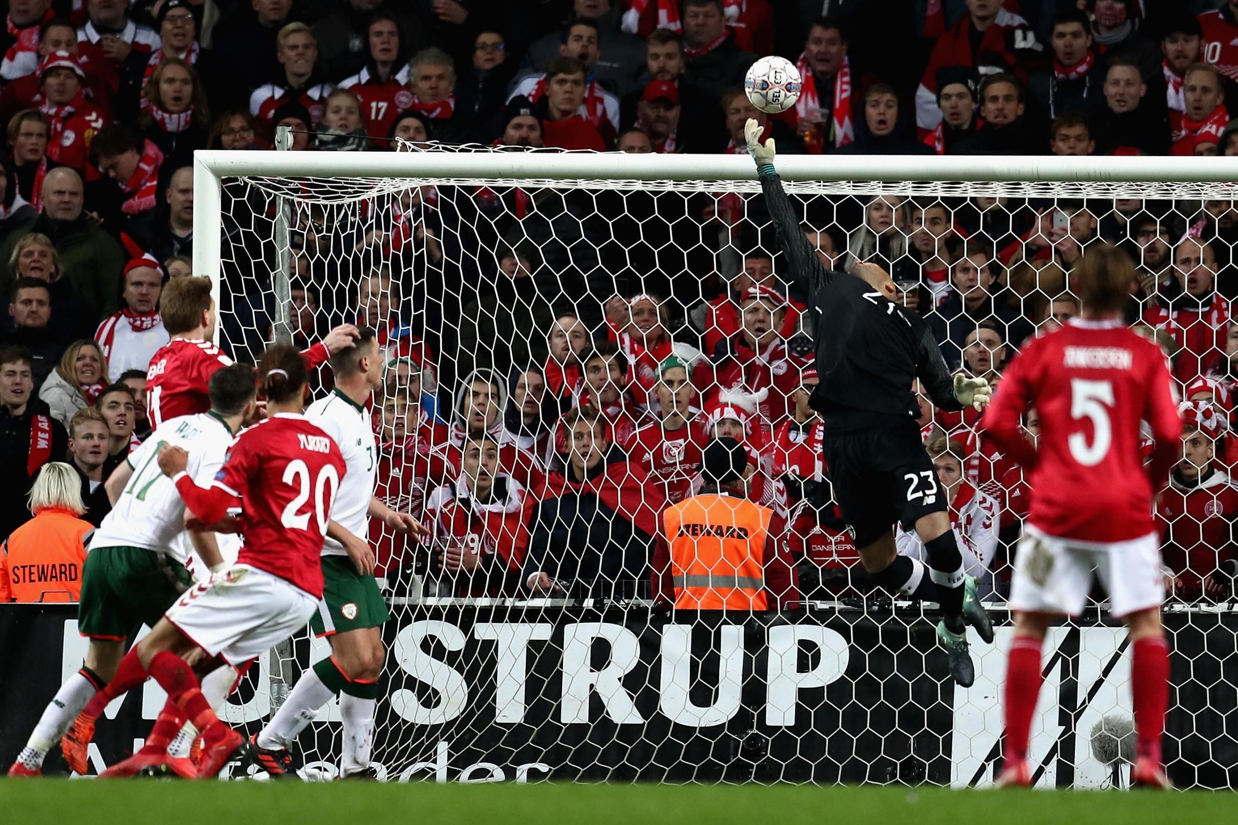 Denmark 0 Republic of Ireland 0: Darren Randolph the hero for visitors