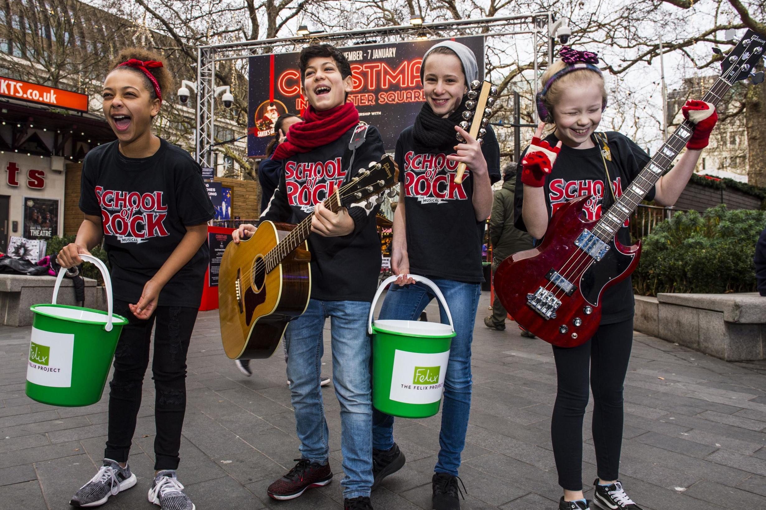 School Of Rock stars play Trafalgar gig to raise money for charity