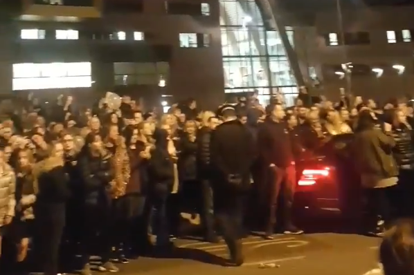 Hundreds gather outside hospital for Alfie Evans protest