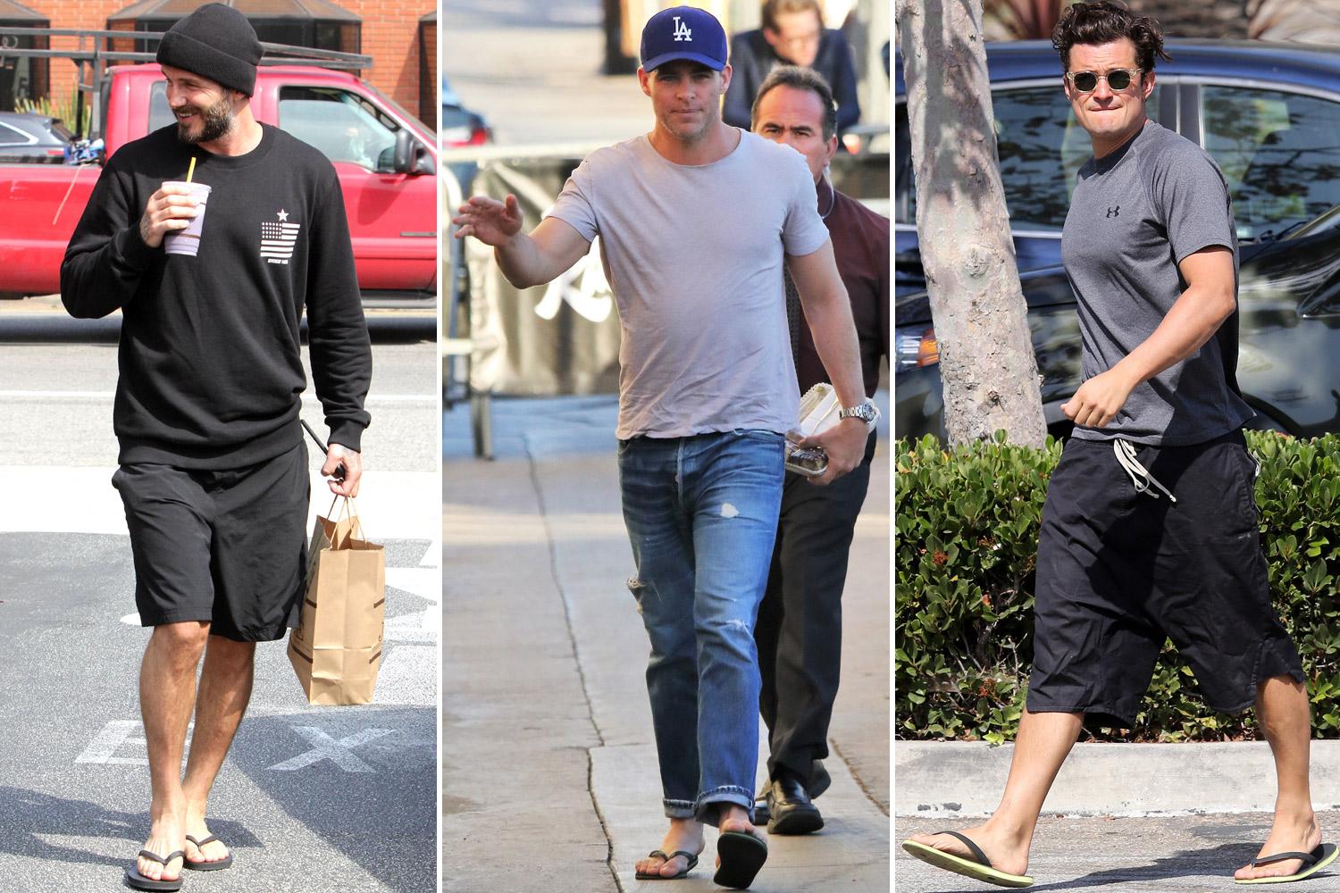 Men wearing flip flops is absolutely not okay, according to Twitter