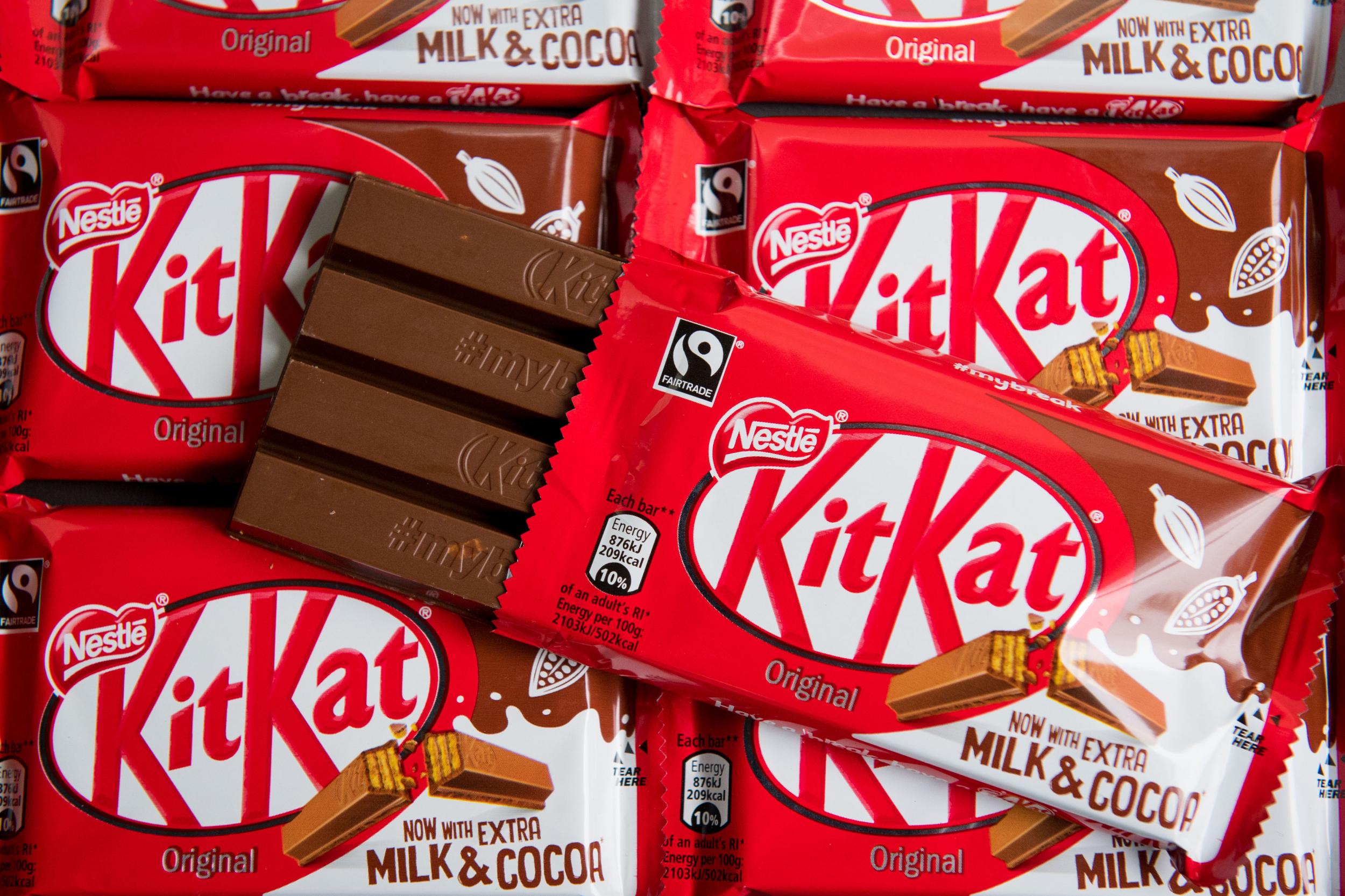 Four finger KitKat biscuits