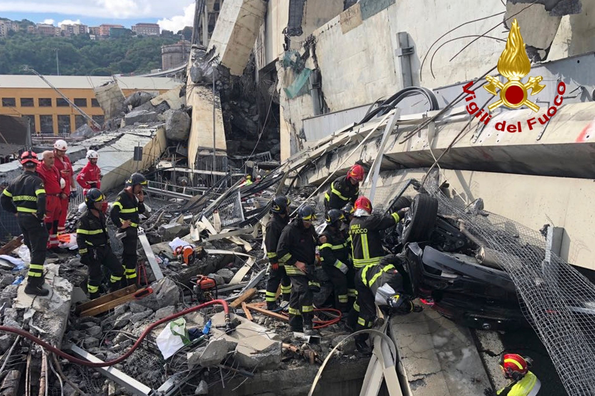 35 feared dead in Genoa bridge collapse as rescue mission continues
