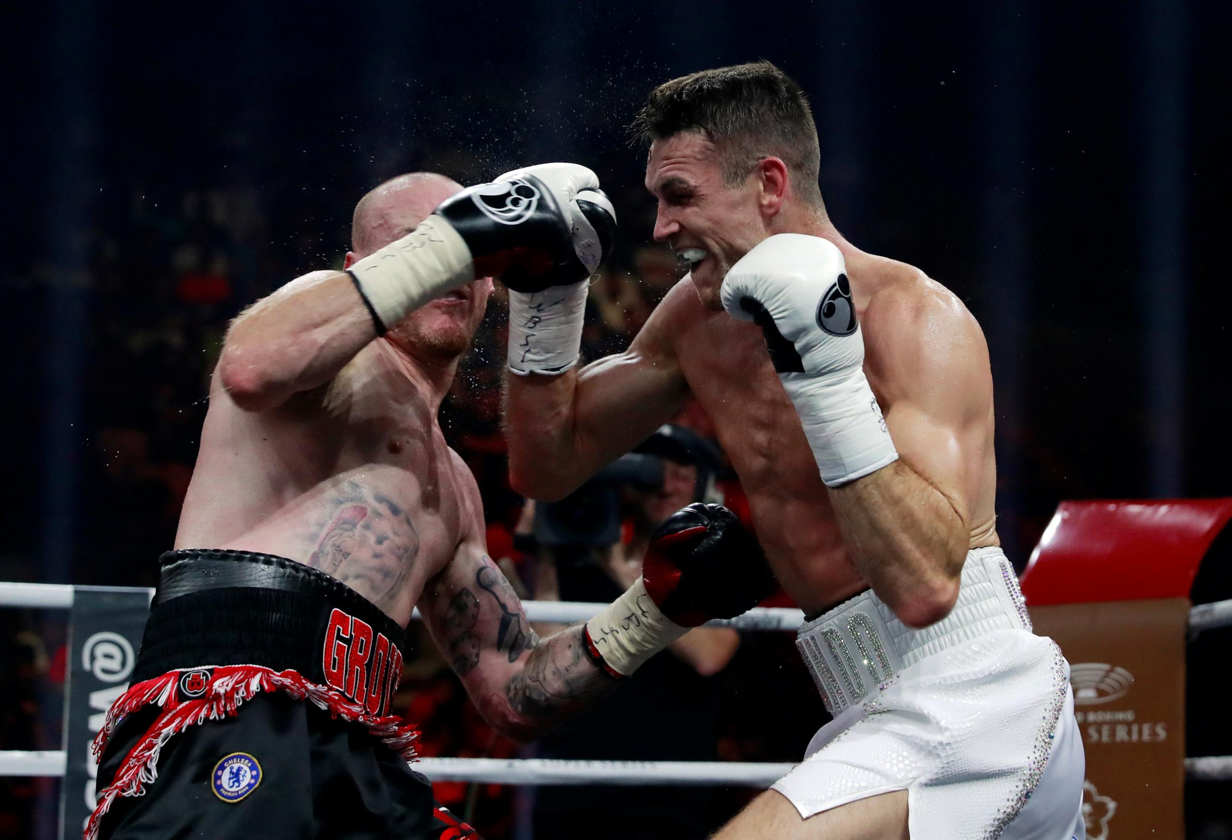 Callum Smith knocks out George Groves to win the WBA championship