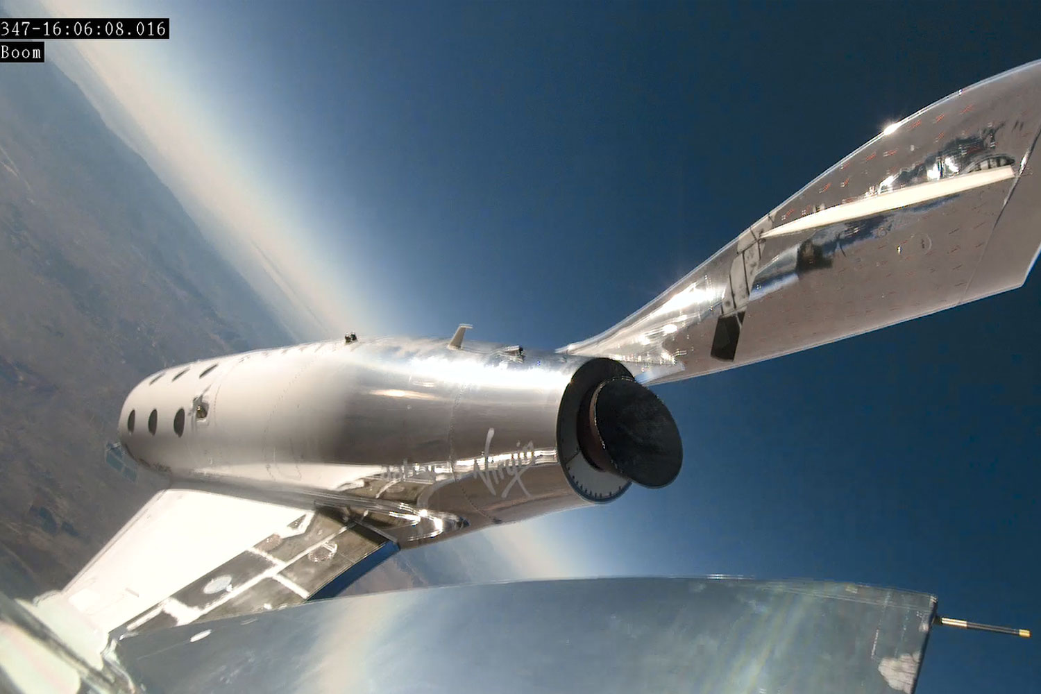 Incredible moment tourist rocket reaches space in landmark test flight