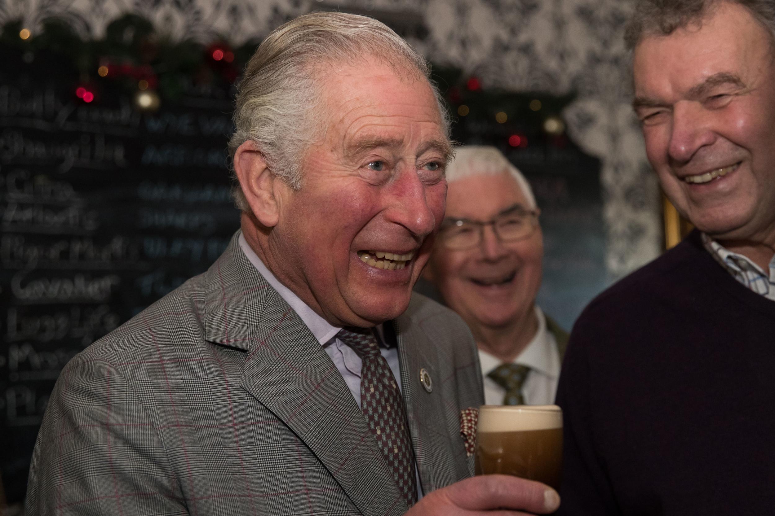 Prince of Wales pulls pints and praises ‘rather marvellous’ Guinness during pub visit 