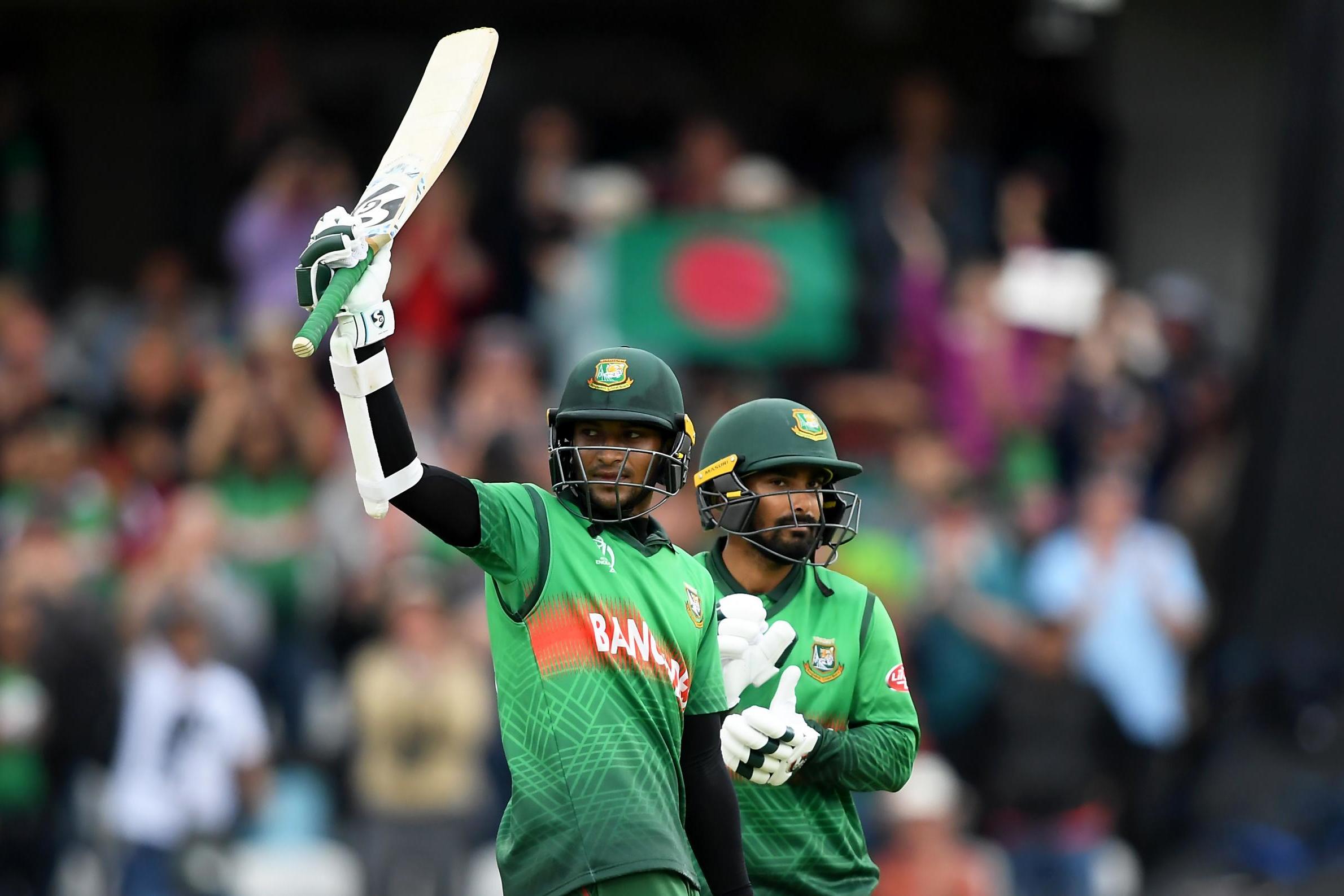 Shakib stars as Bangladesh complete second-highest World Cup chase