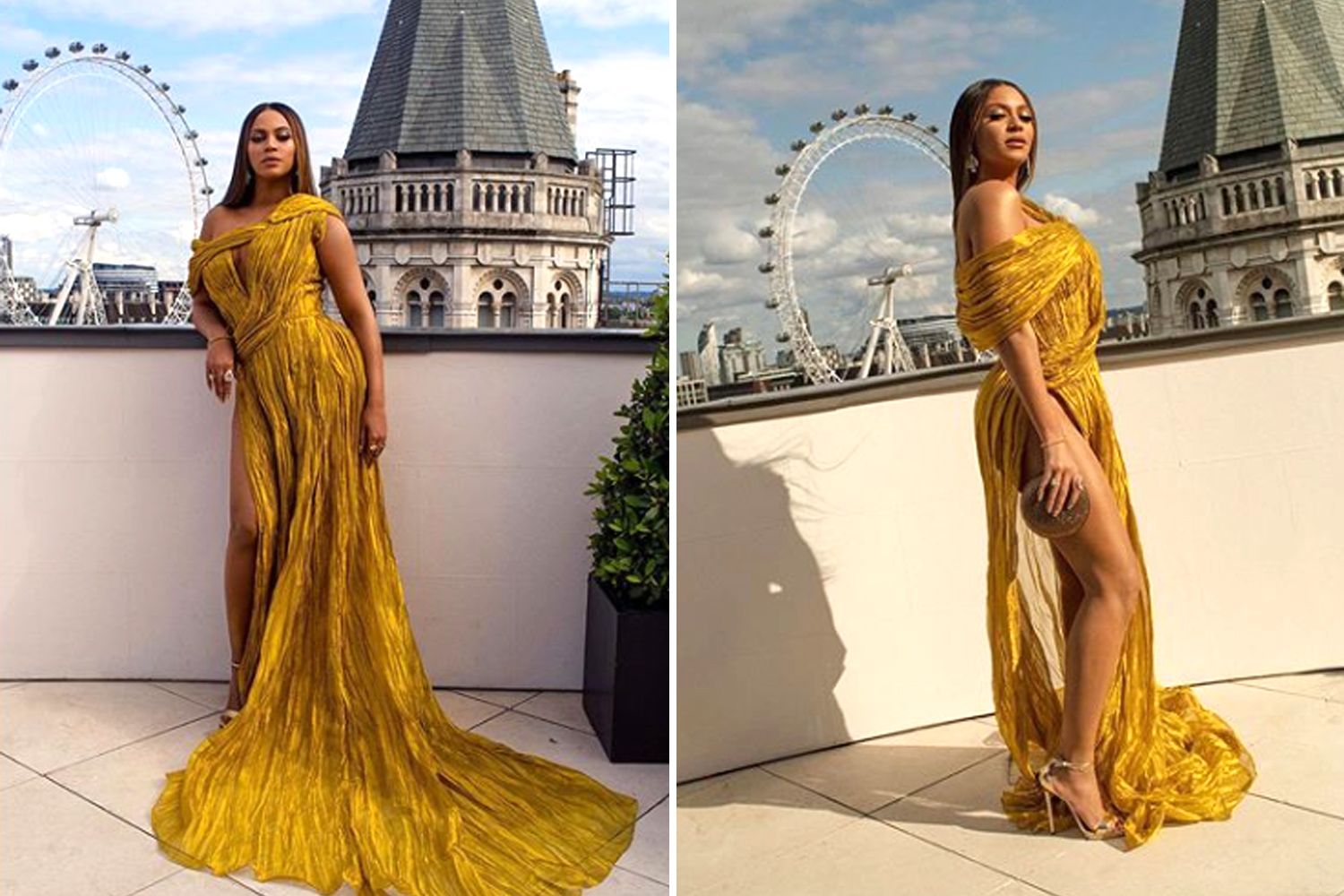Beyoncé strikes a pose against London skyline in new Instagram photos