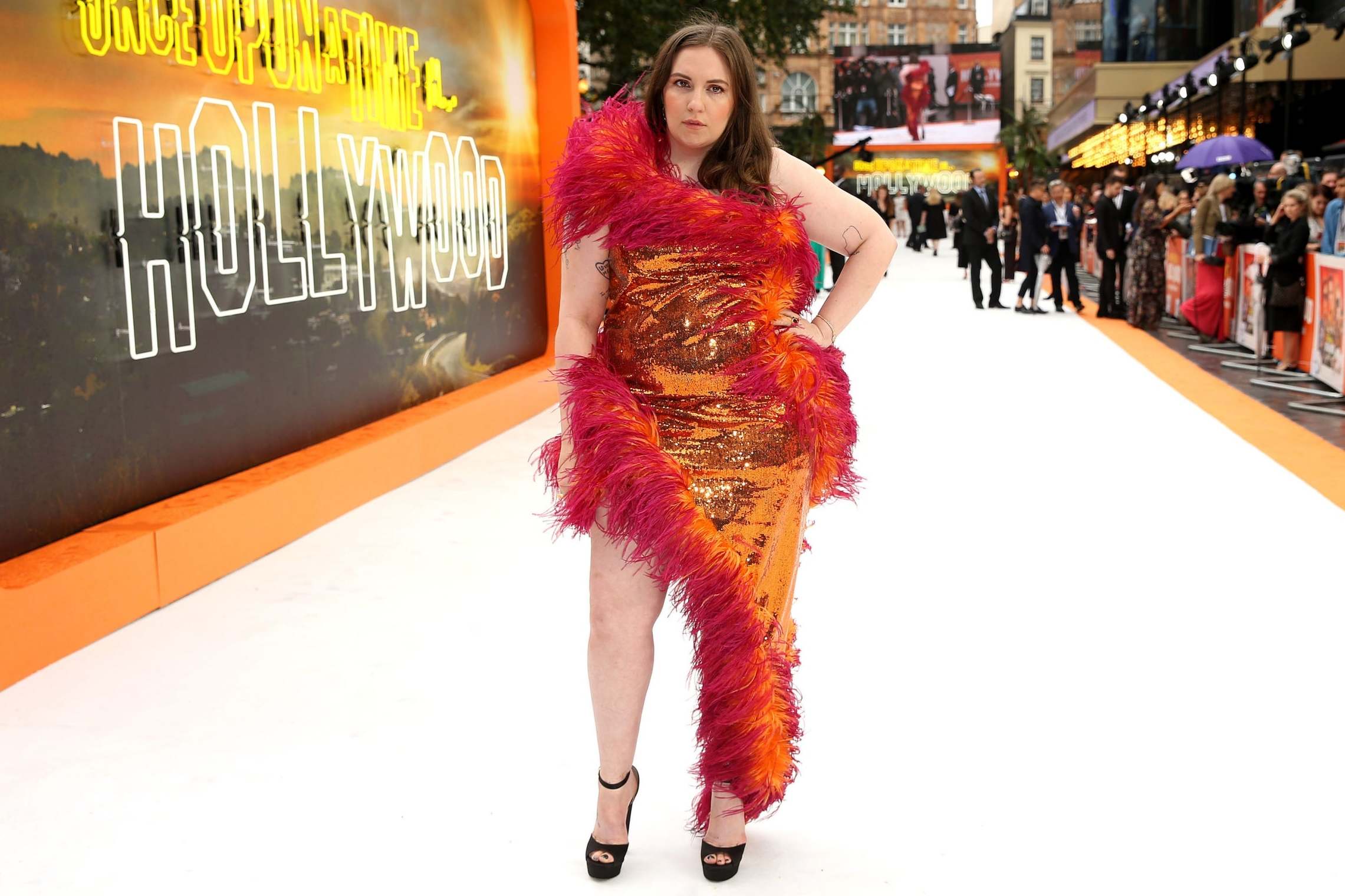 Lena Dunham's red carpet comeback was a stroke of fashion genius