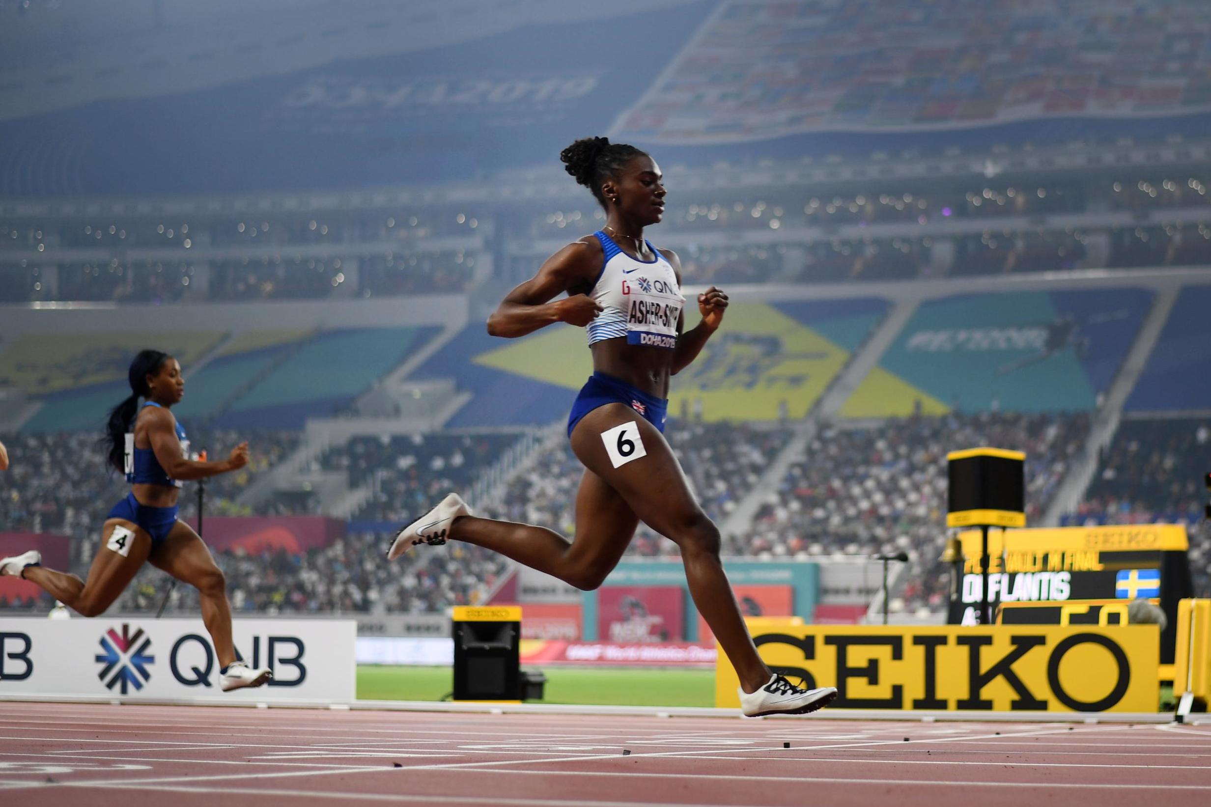 Asher-Smith qualifies fastest for 200m final at World Championships