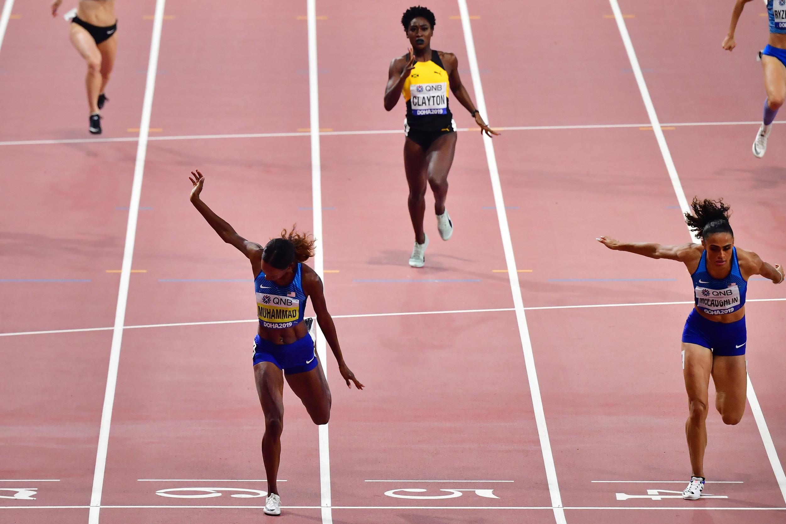 Muhammad breaks world record to beat McLaughlin to gold in epic
