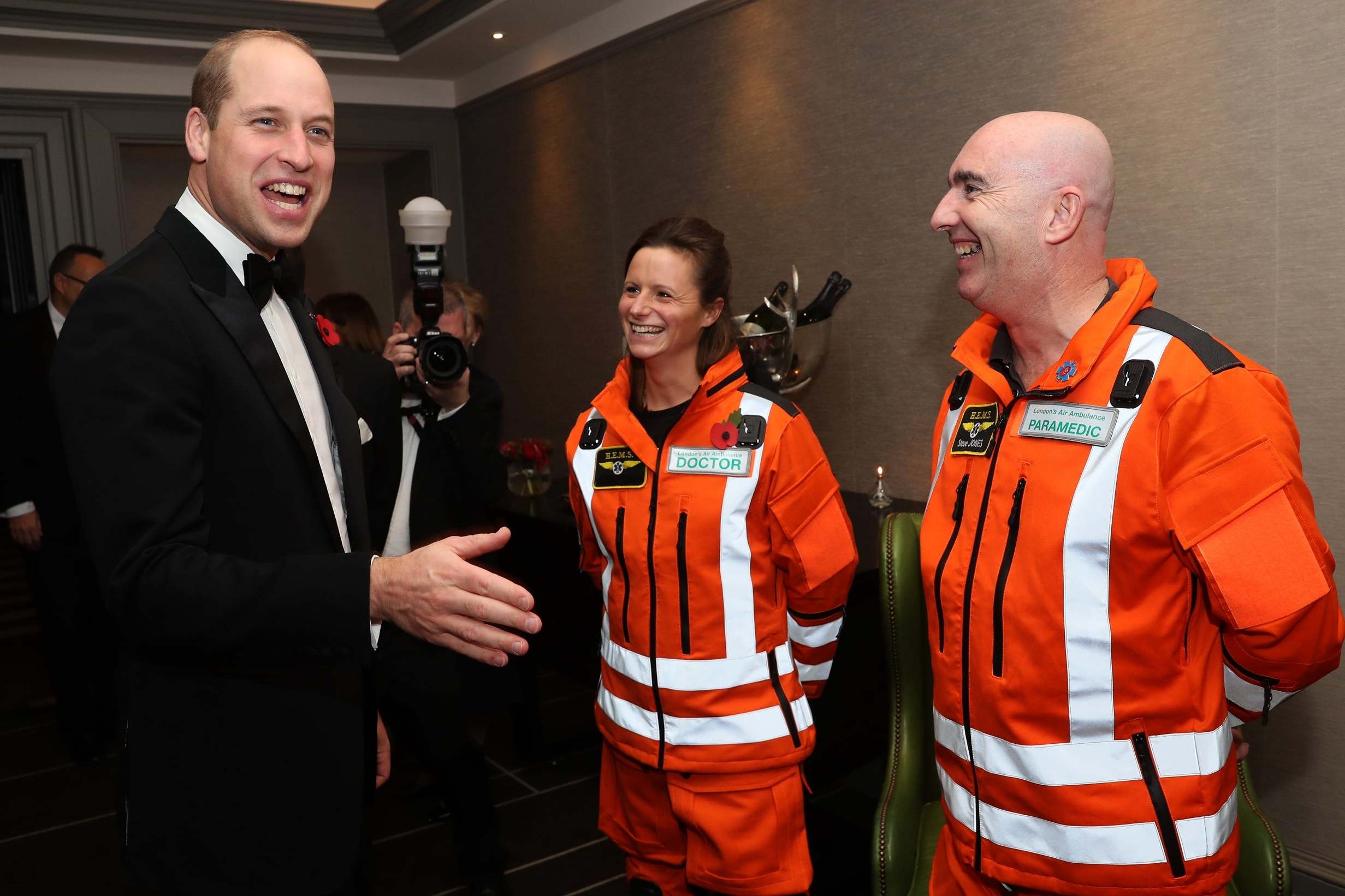 William hailed 'one of our own' at London's Air Ambulance anniversary