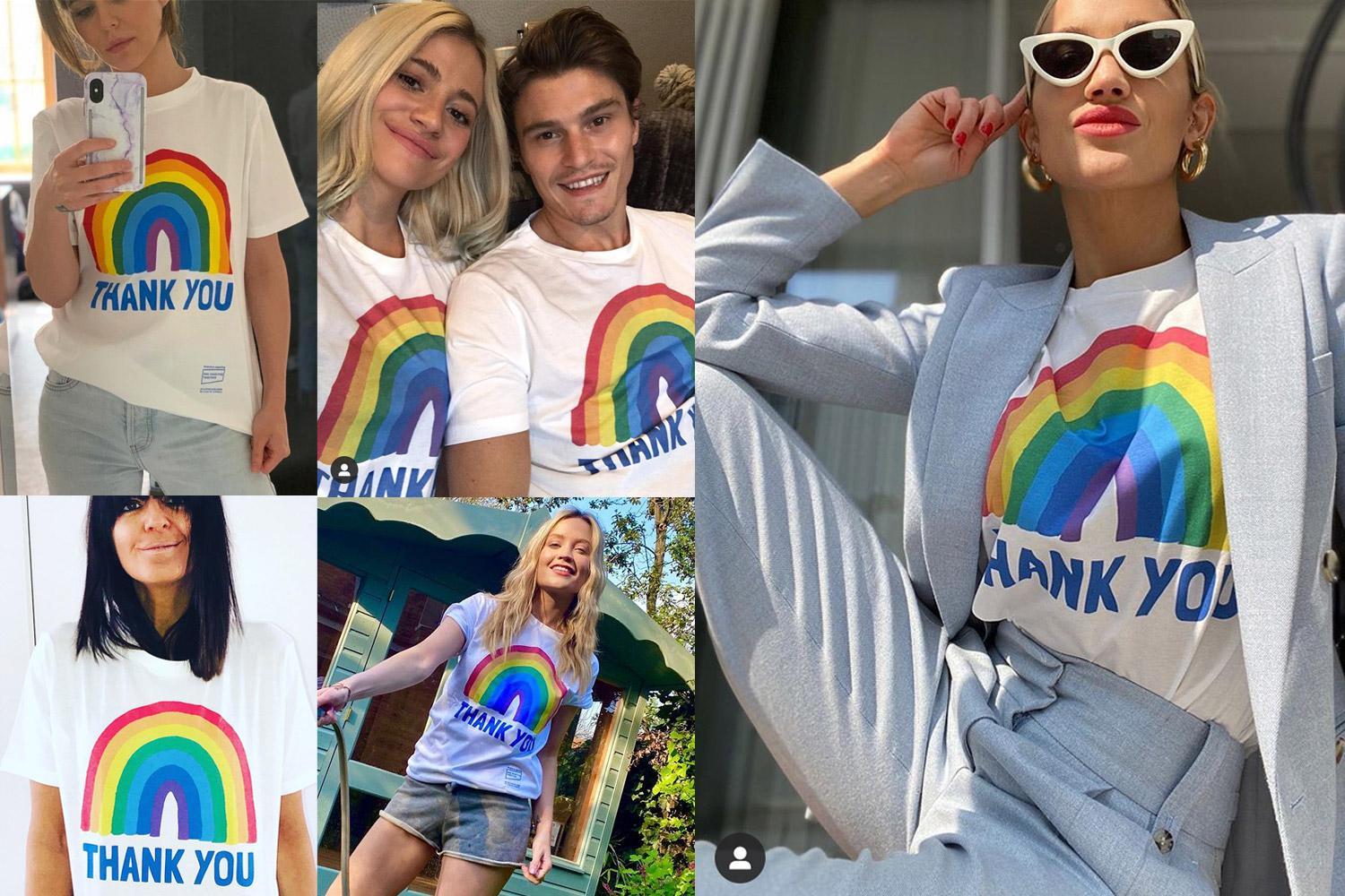 This celeb-approved rainbow t-shirt aims to raise £5 million for NHS