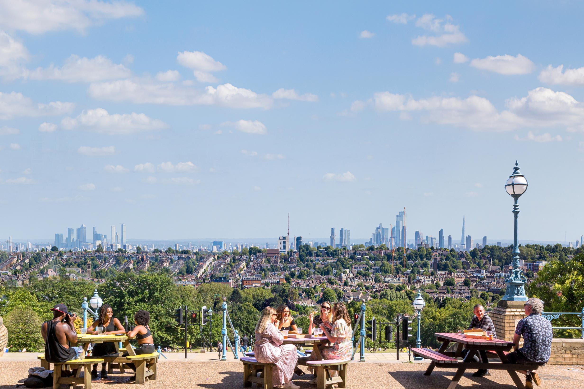 The terrace at Alexandra Palace