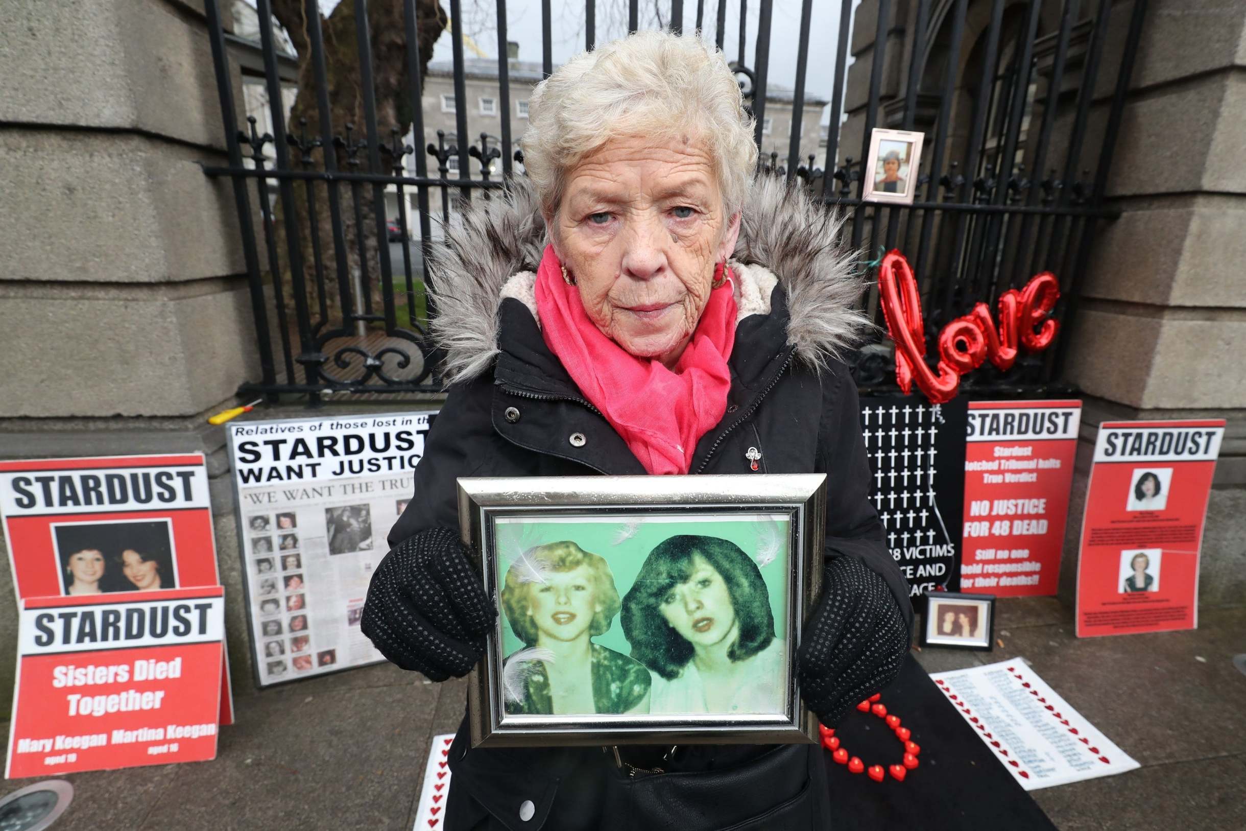 Tributes paid to Stardust nightclub fire campaigner Christine Keegan