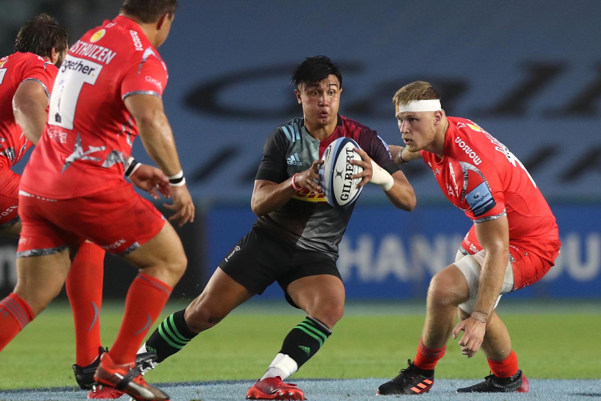 Harlequins beat Sale Sharks in below-par clash as Premiership returns