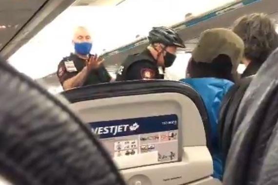 Canada flight cancelled after row 'over child not wearing mask'