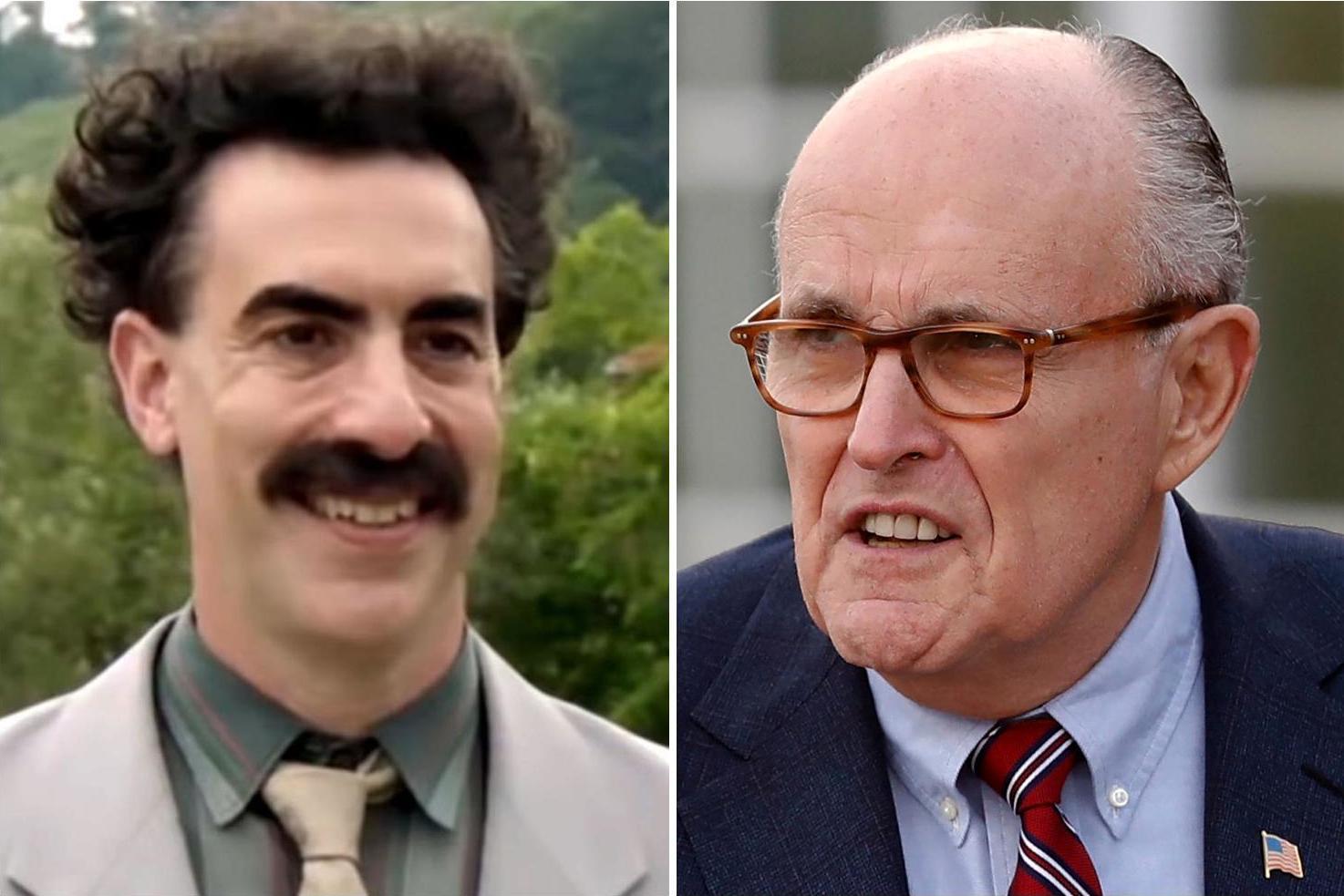 'Total fabrication': Giuliani on Borat 'hands down trousers' video