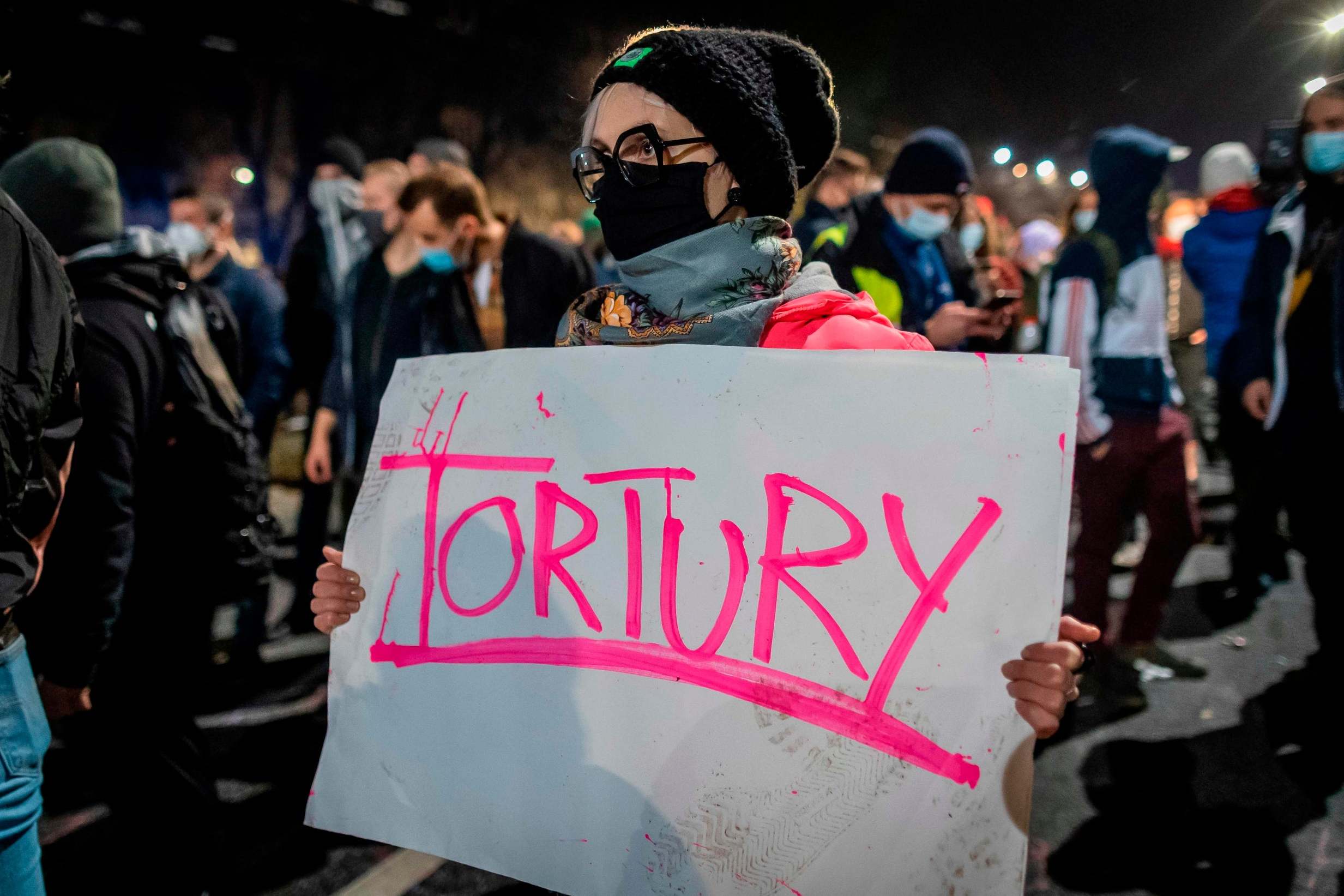 Protests in Poland against abortion ruling ends in violence