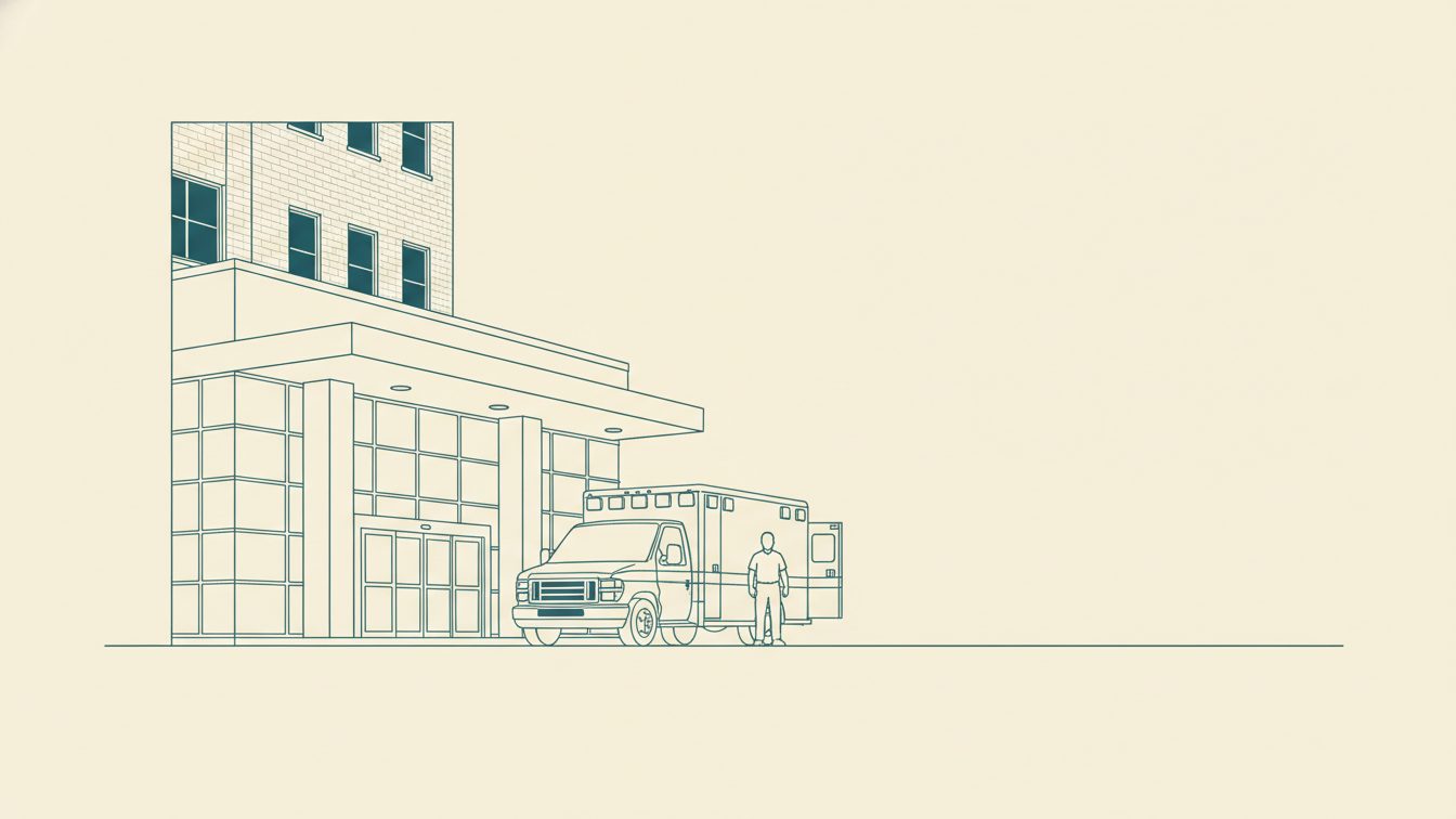 John H. Stroger Jr. Hospital emergency department entrance, Chicago